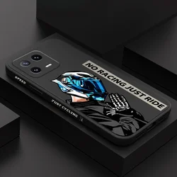 Motorcycle Boy Phone Case For Xiaomi Mi 15 15T 14 14T 13 13T 12 12X 12T 12S 11 11T 10 10T 9 9T Pro Lite Liquid Silicone Cover