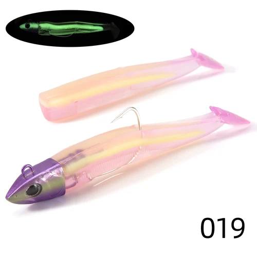 Hunthouse-señuelo de pesca de pececillo negro, 7g/12g/25g/40g/40g/60g/120g, fácil brillo, plantilla de cebo, Lucio, señuelo de pesca Souple