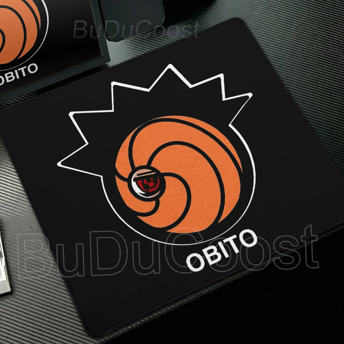 PC Gaming Mechanical Keyboard Playmat Cool Anime Naruto Uzumaki Mousepad Rubber Locking Edge Non-Slip Deskmat Office Accessories