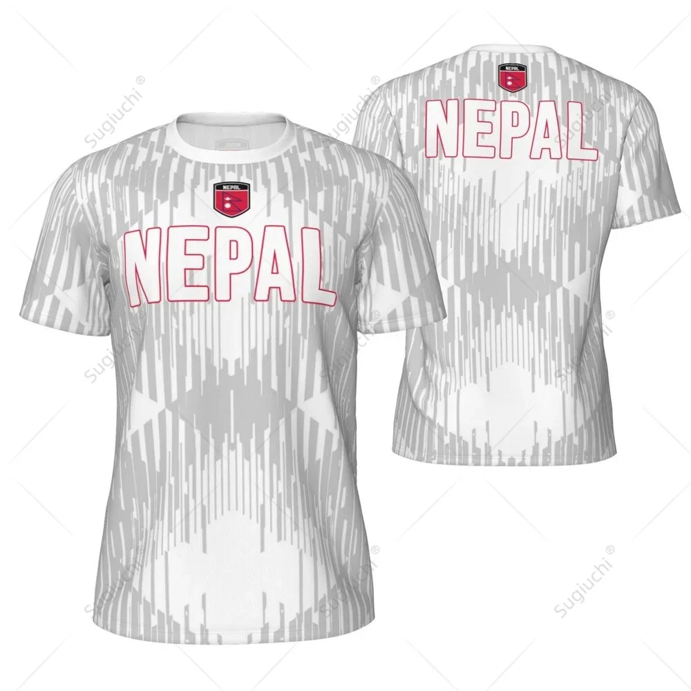 NEPAL Flagge 3D-Druck Sport Schnelltrocknend Atmungsaktiv Herren T-Shirt Outdoor Fußballtrikot Locker Kurzarm Eltern-Kind Oberteil Kleidung – Detail 9