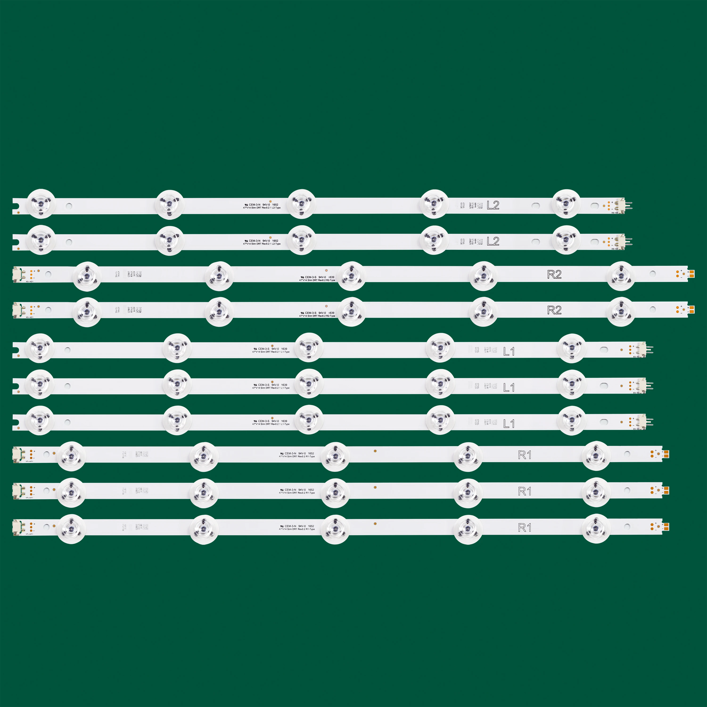 파나소닉 TX-47AS740B 용 LED 스트립, 47AS650E, TX-47ASM651 TX-47AS650B TX-47AS740E, 6916L-1811A, 6916L-1812A, 6916L-1813A, 6916L-1814A