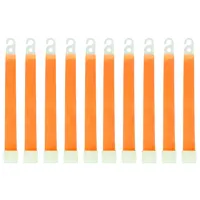 10pcs Outdoor Emergency Glow Sticks Waterproof 6 Inch Concert Party Light Stick with Hook Non-toxic Outdoor Survival Kit 4