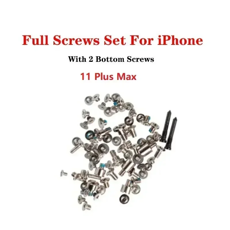 Complete Full Screws Set with Bottom Screws for IPhone 11 Pro Max Replacement Part