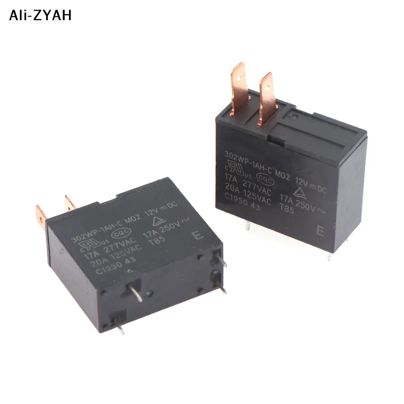 GD237-2 PCS 12V Relay 302WP-1AH-C M02 12VDC 4Pins For Microwave Oven