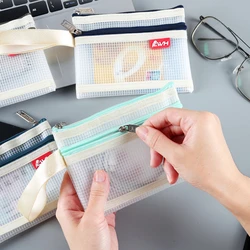 Double Layer Waterproof Zipper Cute Coin Purse ID Card Bank Card Credit Card Organizer Key Earphone Date Line Storage Bag Pouch