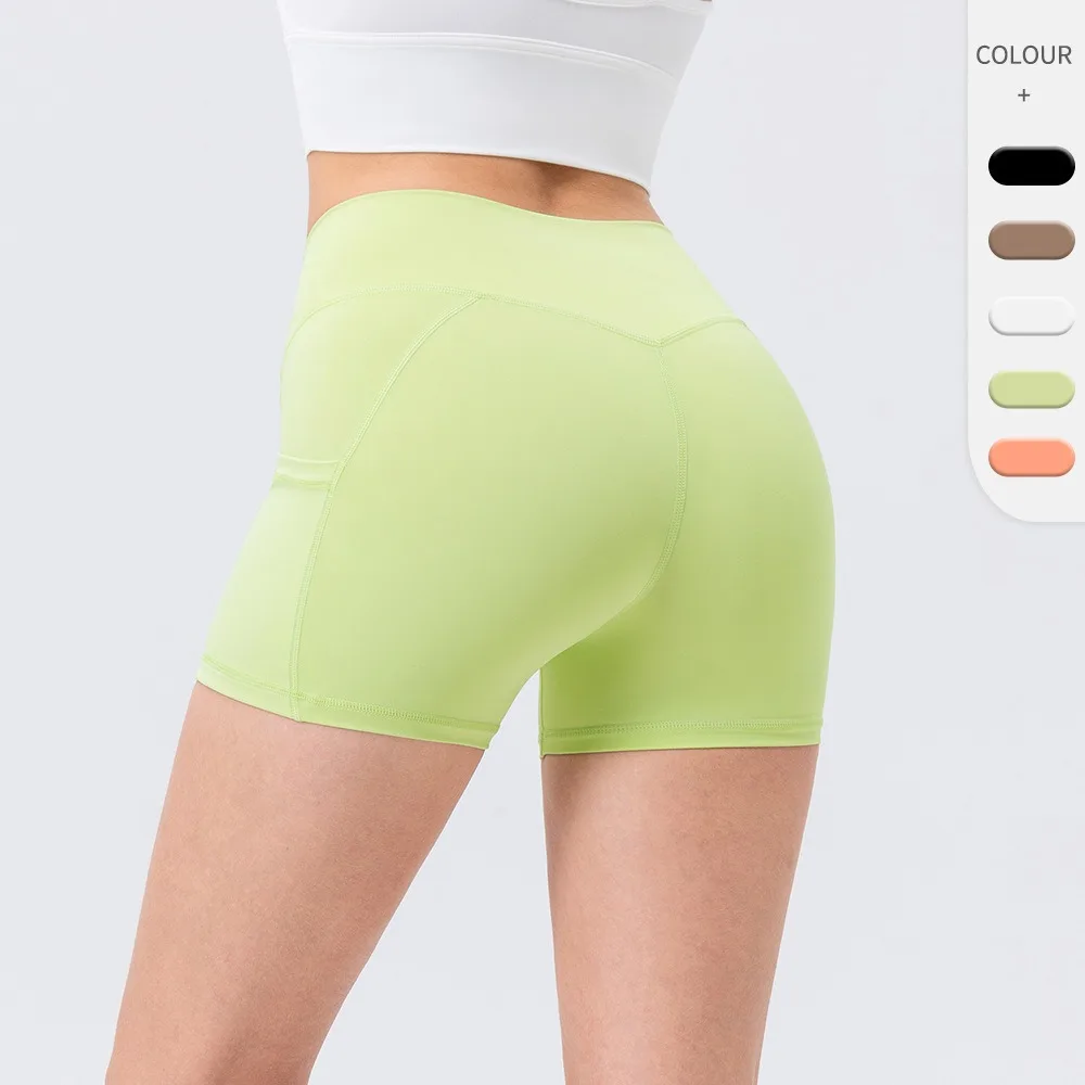 

Fanceey женские шорты для йоги с персиковыми ягодицами, облегающие леггинсы для бега, телесные шорты для фитнеса с высокой талией