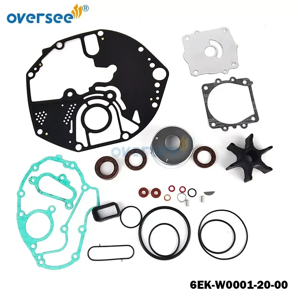 6EK-W0001-20-00 Lower Unit Gasket Kit For Yamaha 2T 75-90-115-130HP Outboard Engine