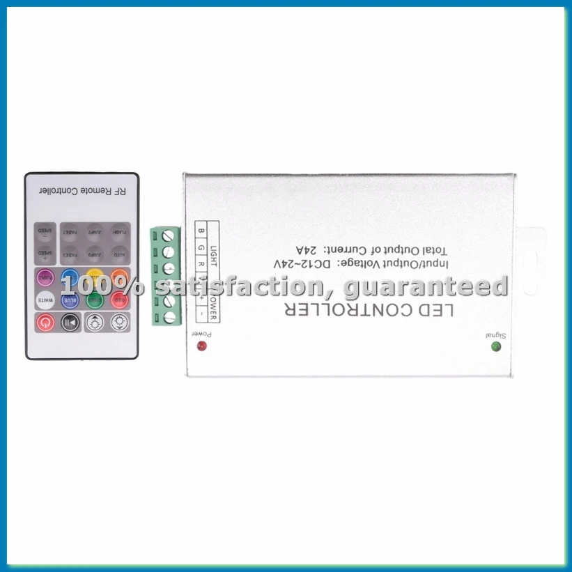 LED Controller 12-24V Low Pressure RF Colorful 20-Key Remote Control RGB Light Bar Dimming Controller-ABWO