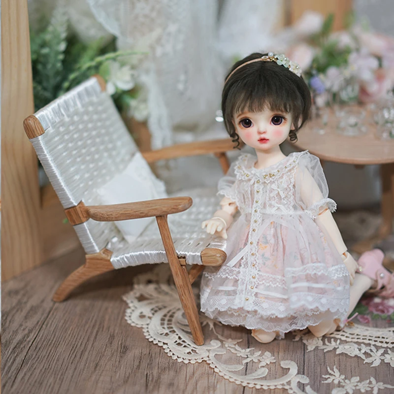 YESTARY 1/6 Bjd sedia per bambole mobili Obitsu 11 giocattolo sedia in legno accessori per bambole giocattolo moda Mini casa delle bambole in legno mobili giocattolo