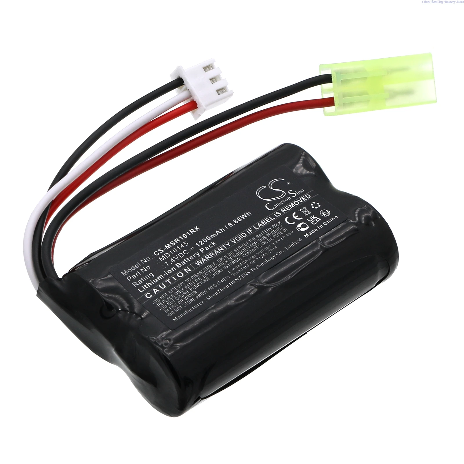 Cameron Sino 7.4V 1200mAh Replacement Cars Battery MD10145 for Modster Vector SR48 Brushed