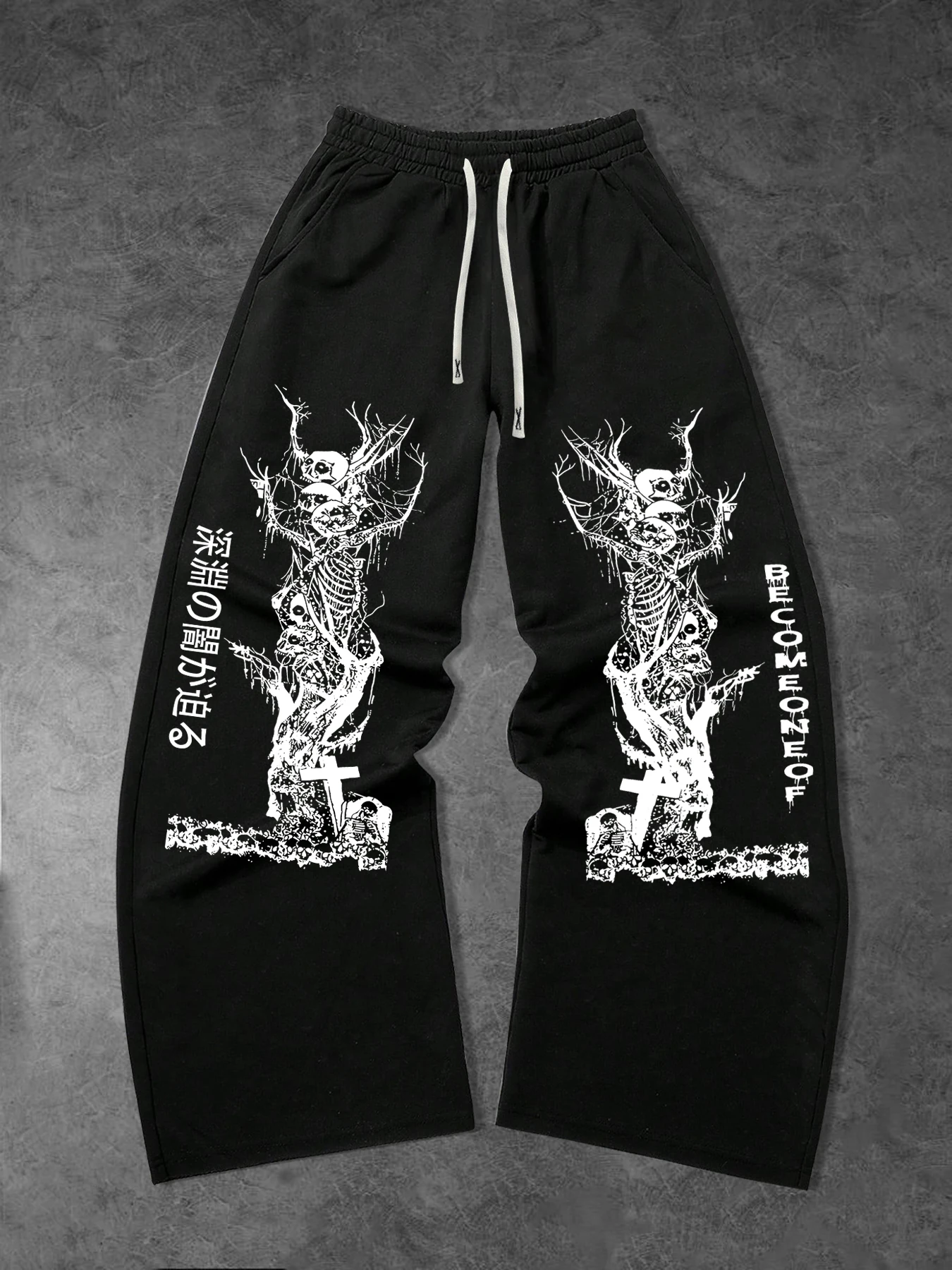 

Men's Loose Gothic Dark Style Outdoor Casual Sports Pants, Casual Sports Jogging Pants, The First Choice for Campus Matching