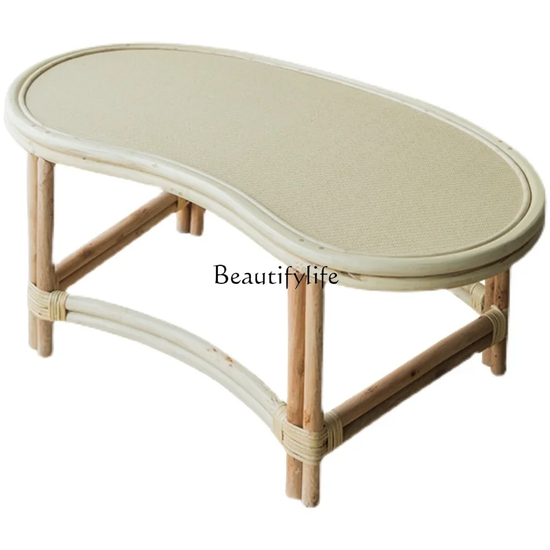 

Tea Table Rattan Woven Nordic Bay Window Tatami Japanese Round Tea Table