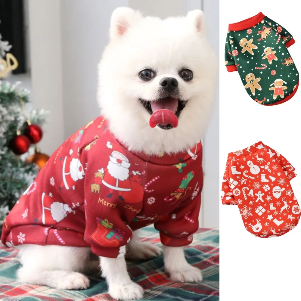 

XS-XL Christmas Dog Clothes Winter Pet Clothing Sweater Clothes For Small Large Dog Cat Puppy Costume Chihuahua Yorkies Shirts