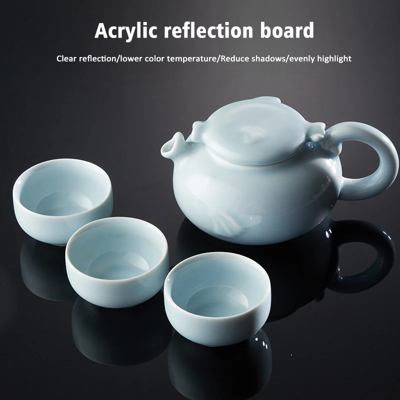 

Mcoplus Photographic Reflection Board Plastic Board Acrylic White Black Background Studio Accessory Camera Photo Display Board