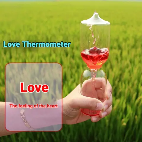 Love thermometer, love fountain, red couple toys will boil, give girls desktop ornaments as birthday gifts