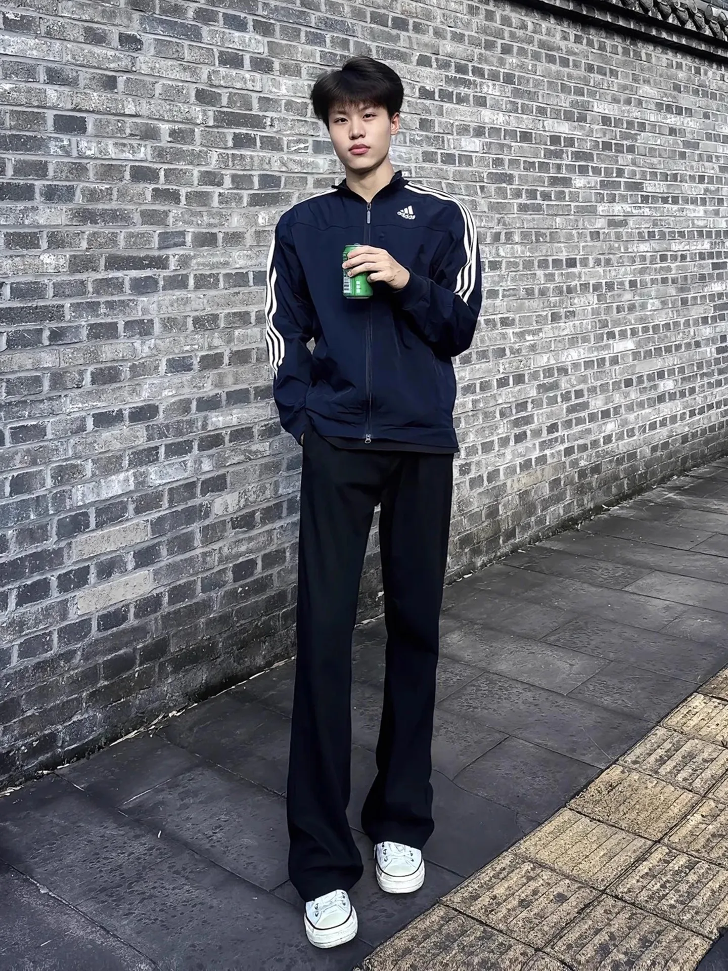 

Bla Bell Bot Jeans Men's American High Street Slim Lengthened Not Leg Binding Knife Pants Casual Loose Straight Tube