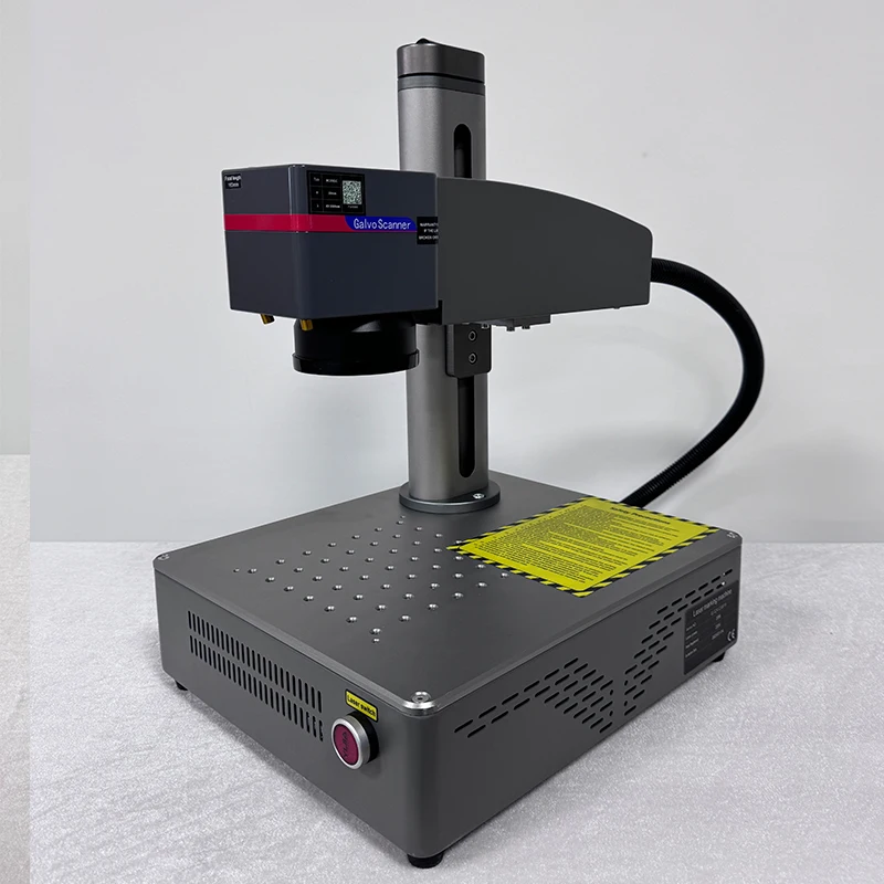 20W Small MINI Compact Protable Best Affordable Desktop Fiber Optic Laser marking engrvaing machine marker metal Jewelry