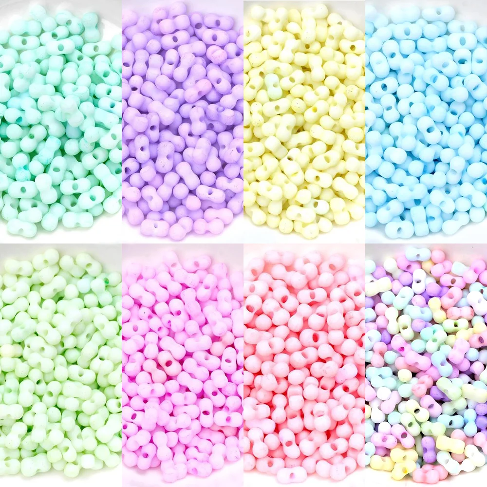 

15G/Bag 3X6MM Macaron Glass Peanut Spacers Beads DIY Handmade Marking Bracelet /Necklace/Earrings Loose Bead Jewelry Accessories