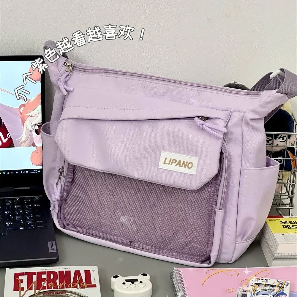 Bags Women New 2024 Ita Bag Cute-Lolita Shoulder Bag Y2K Japanese Itabag Girls Back To School Crossbody Nylon Messenger Bag Girl