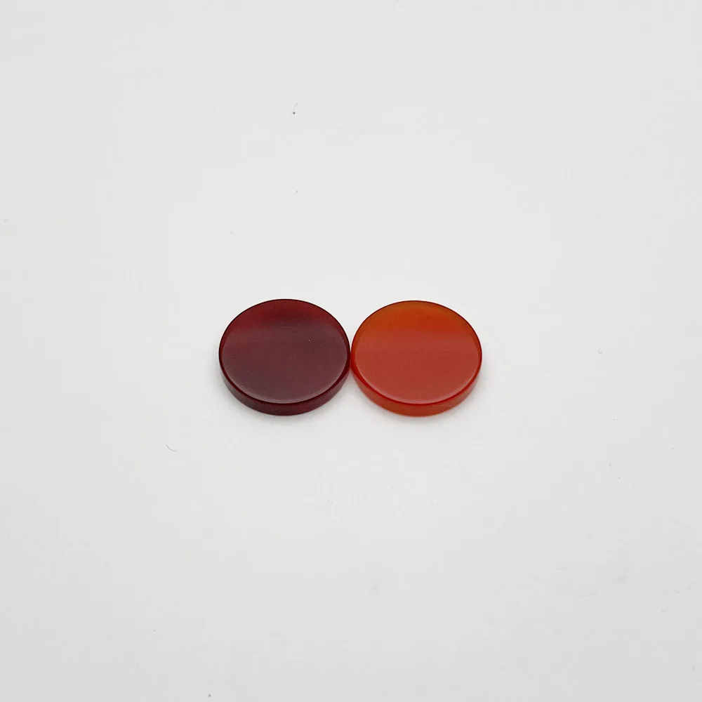 fashion new good Natural gem stone red agate Double flat round cabochon 20mm 12PC Ring Earring diy necklace Accessories no hole