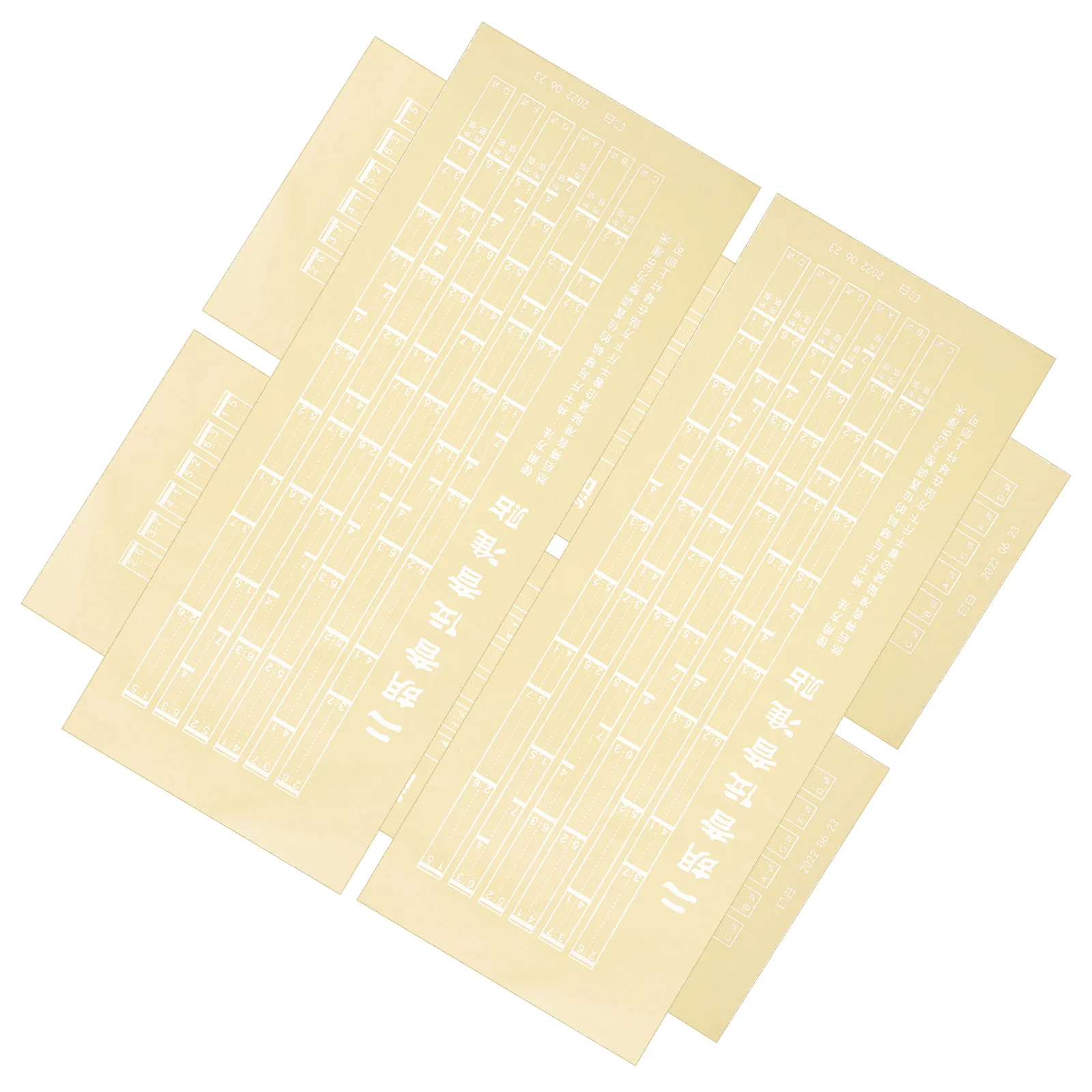 

4 Sheets Stationery Erhu Sound Stickers Warmers Fretboard Decals Black Pvc Chart