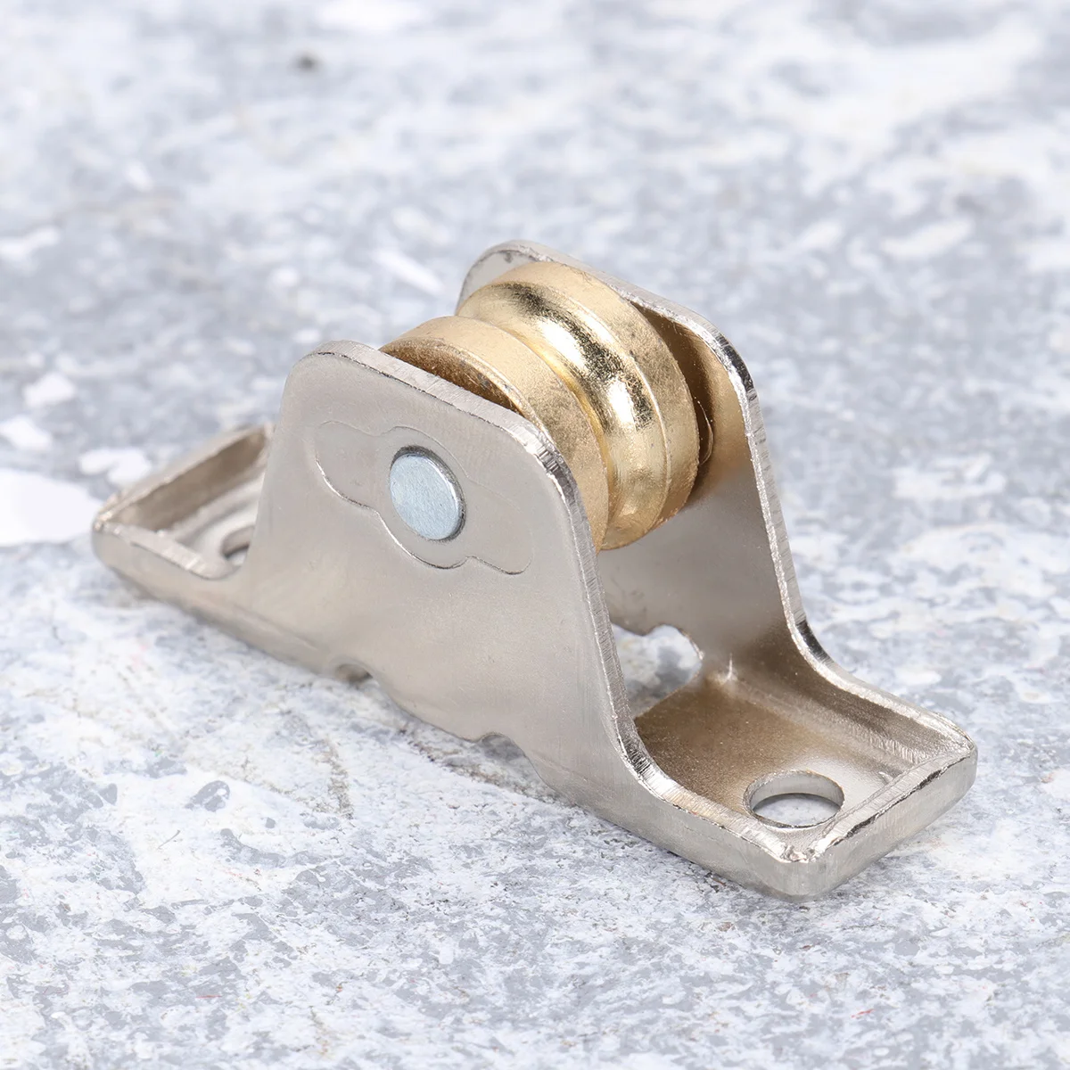 

4Pcs Metal Roller Wheel Alloy Curtain Track Rustproof Thickened Carrier for Window Door Shower Rod Slides Curtain Rollers