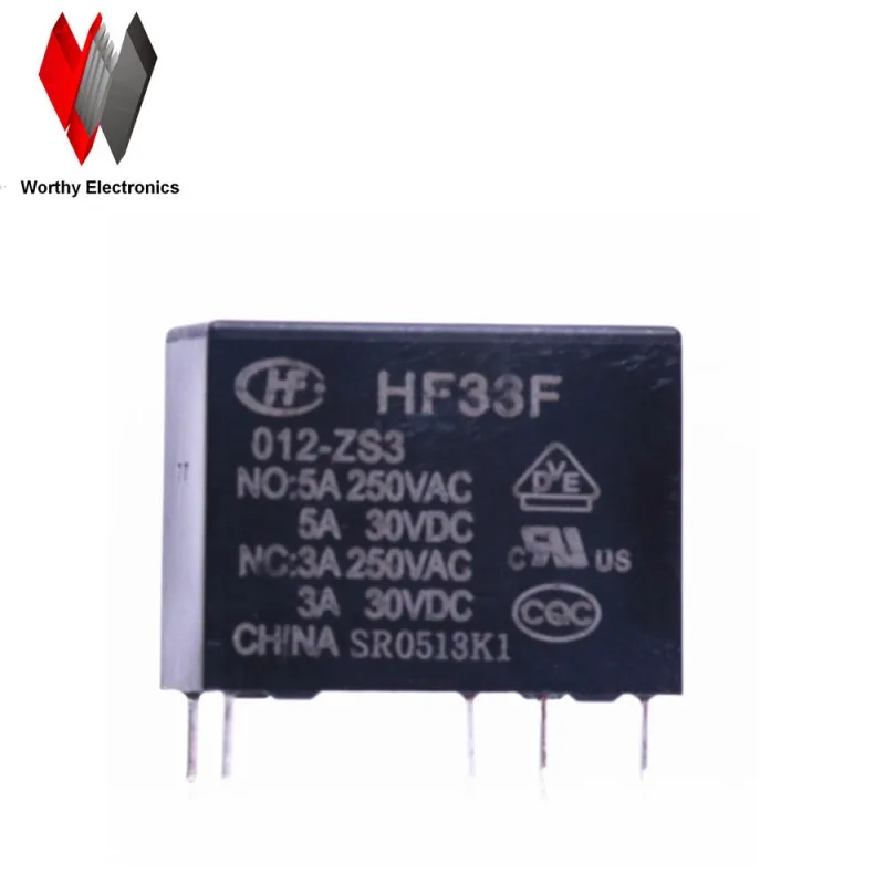 

Free shiping wholesale 10pcs/lot relay HF33F-012-ZS3