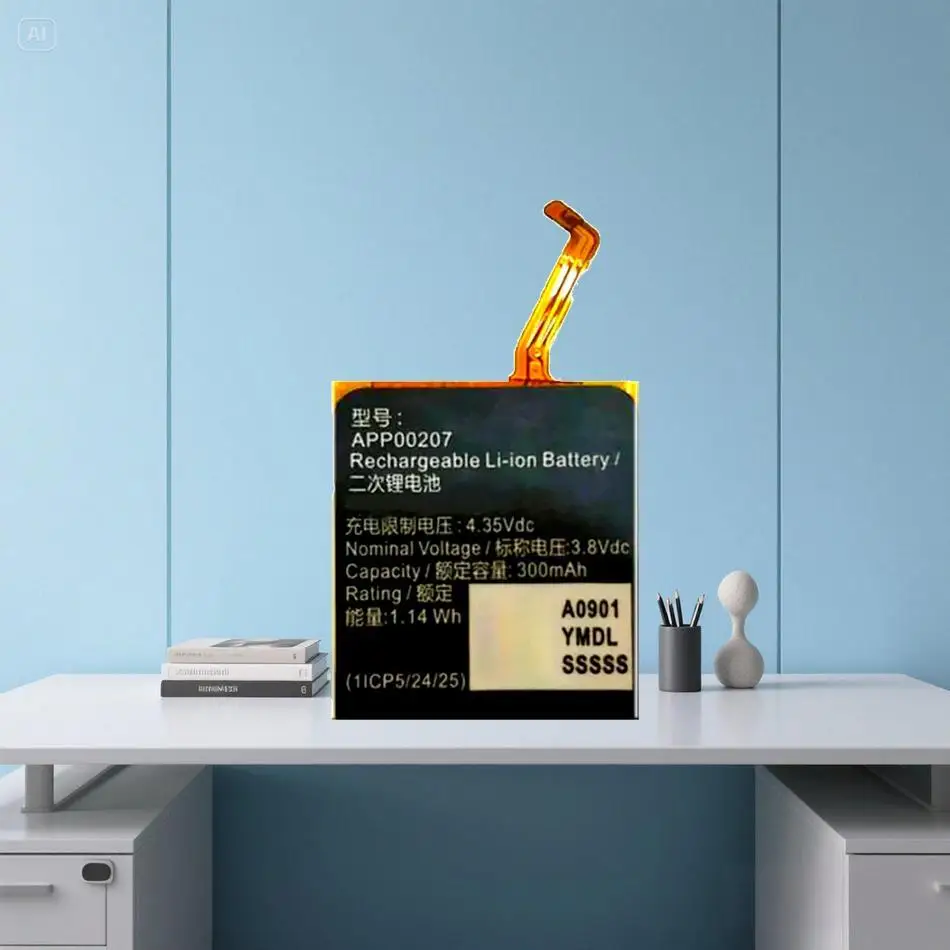 

Аккумулятор для часов APP00207 с кабелем 300 мАч для разъема батарей Apack 1ICP4 27 30