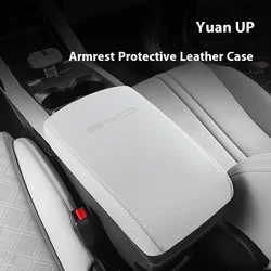 For BYD Yuan UP Interior Armrest Box Protection Special Gear Adjuster Leather Pad Dust Proof Modification Car Accessories