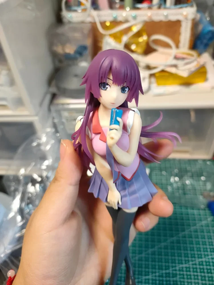 18cm Original Figure Bakemonogatari Senjougahara Hitagi Anime Figures Taito In Stock Action Pvc Collection Model Toys