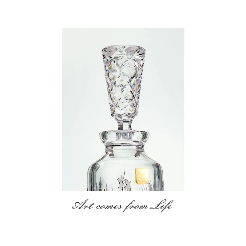 European light luxury imported crystal glass decanter, red wine household high-end wine set, high-end gift
