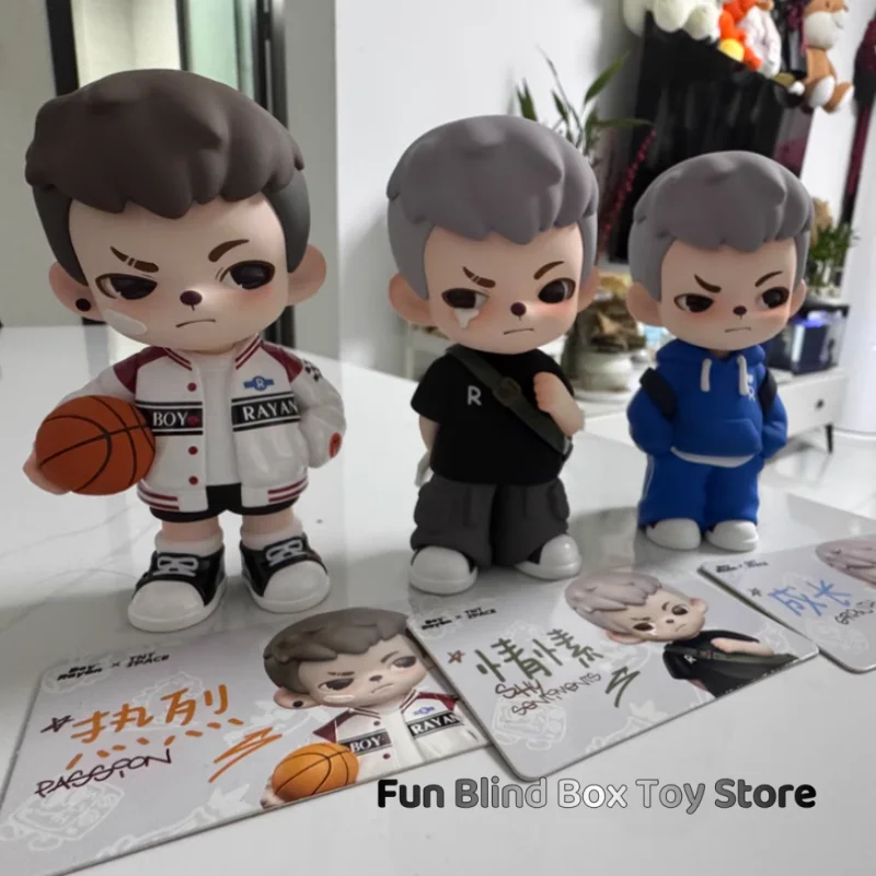 Véritable Rayan jeunesse jours série boîte aveugle jouets poupée mignon Anime Figurine ornements Figurines poupées bureau décor à la maison jouets
