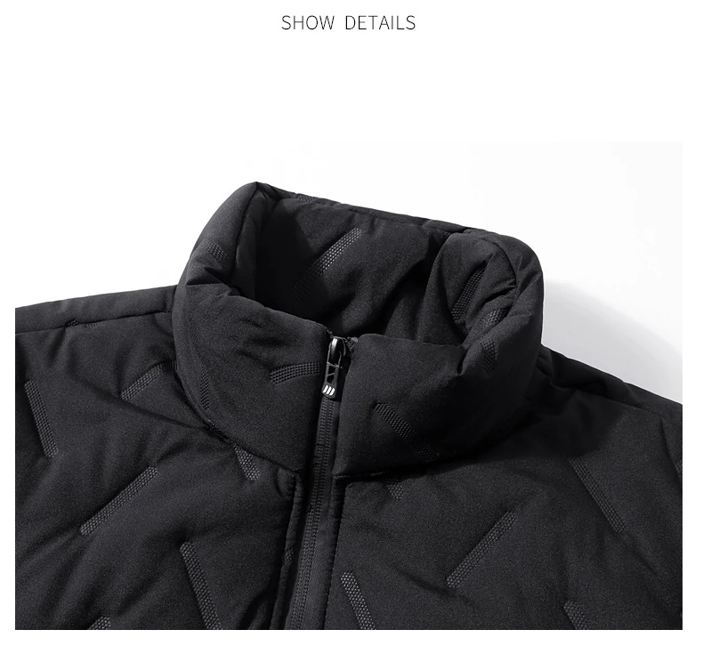 Neue Winddichte Herrenjacken, Wasserabweisende Freizeitjacken mit Reißverschluss, Schwere Parkas, Sportliche Outdoor-Warme Dicke Streetwear – Detail 7
