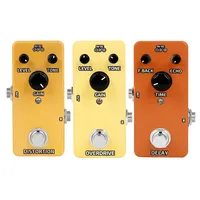 Electric Guitar Pedal Effect Overdrive Distortion Delay Effect Pedal 9V Metal Mini Pedal Effects For Guitar Accessory&Parts