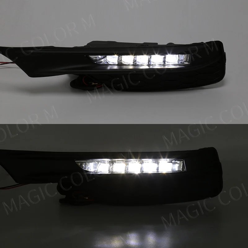 Fog Lamps For Honda Accord Sedan 2016 2017 2018 2019 2020 LED DRL Daytime Running Lights Headlight Wires Switch Waterproof 12v