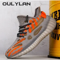 Oulylan Men New Sneakers Shoes Light Casual Fashion Running Elastic Leisure Outdoor Mesh Summer Sports Tennis Man Walking Shoes