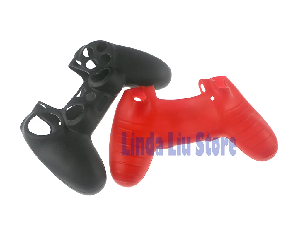 소니 플레이스테이션 4용 PS4 게임 컨트롤러용 소프트 실리콘 케이스 커버 보호 케이스 1개