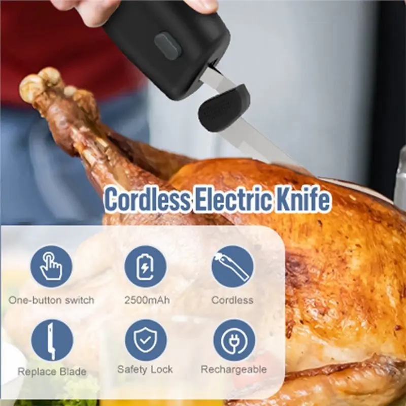 electric-carving-knife-usb-2500mah-bread-cutter-comfort-grip-handle-safety-lock-button-stainless-steel-serrated-baking-knife