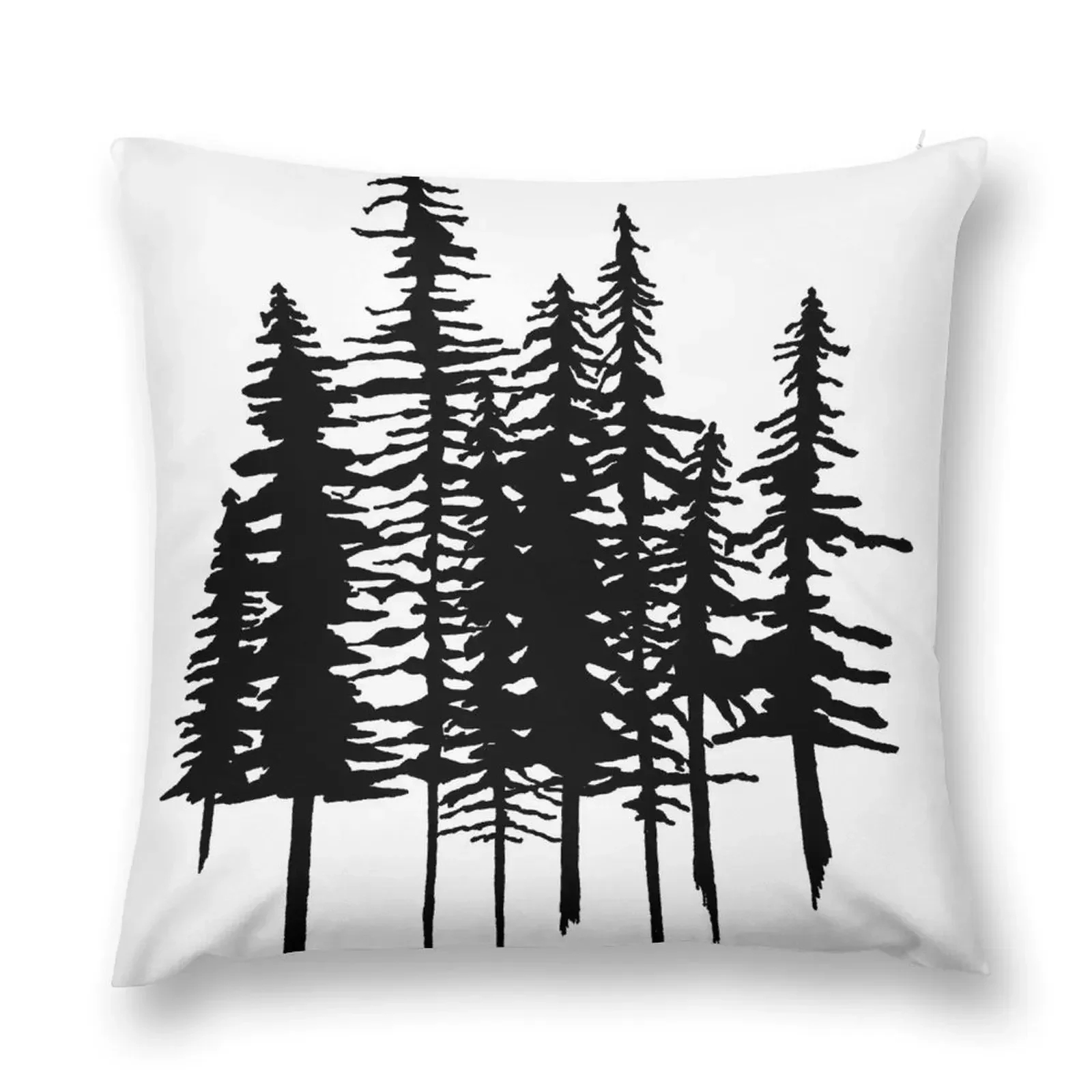 

Pine Trees Throw Pillow Decorative Cushions Pillow Case pillow