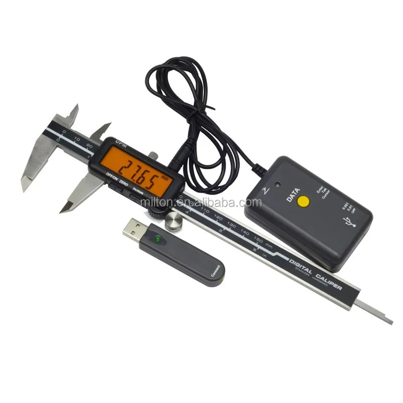 150mm Digital caliper with data output datalink Wireless Digital caliper data output