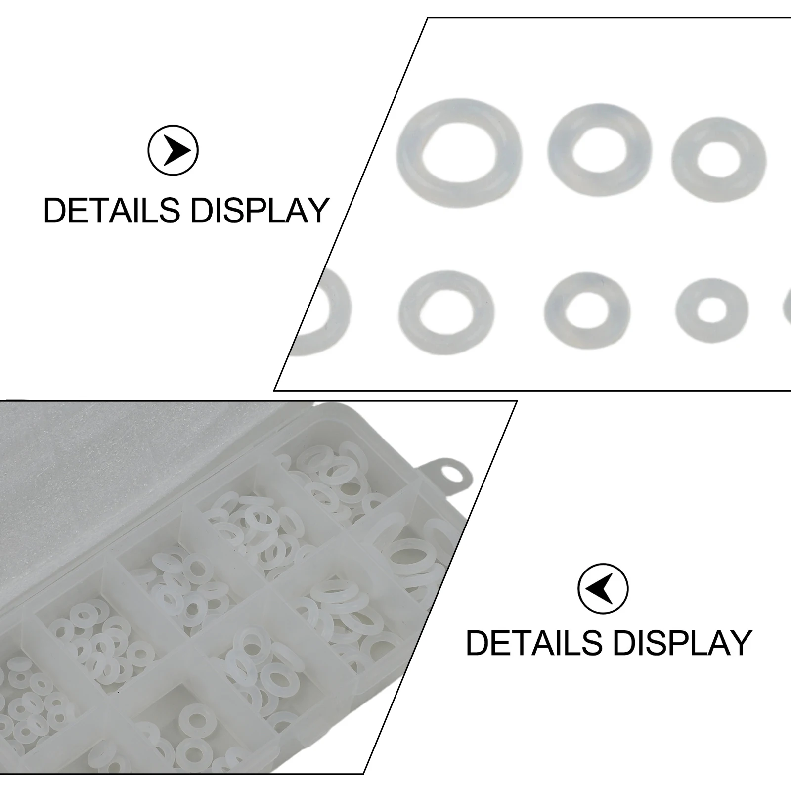 Automotive Repair O-Ring Seal Kit Gasket Assortment Heat Resistant Wear Resistant Elasticity Multiple Sizes Included