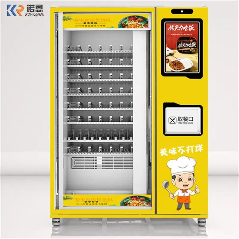 Soup Meal Food Delicious Heating Vending Machine With Customistic Logo With 24 Hours ATM Vending Machine