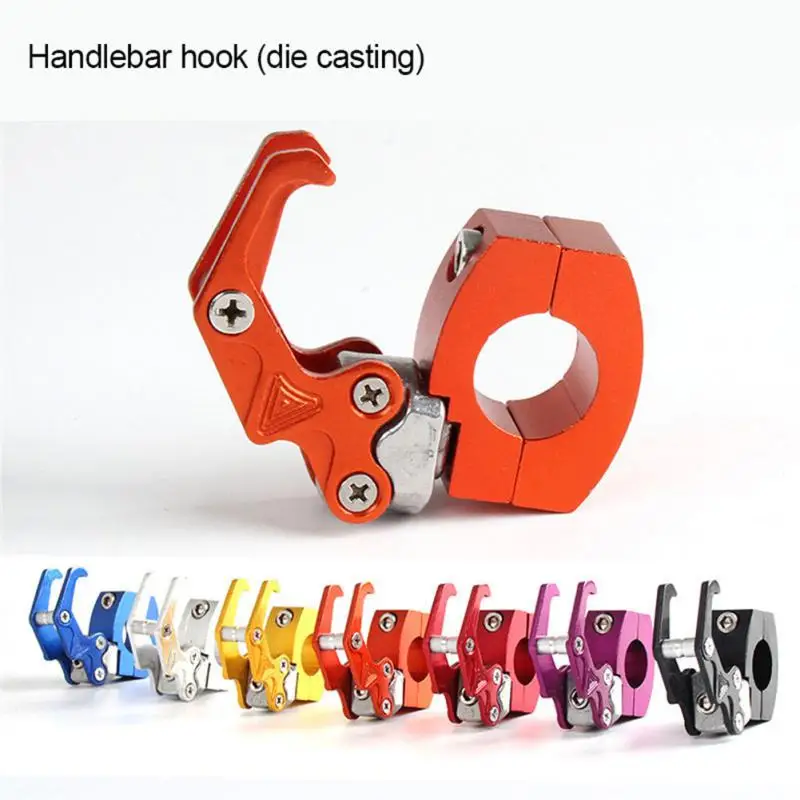 

Motorcycle Handlebar Storage Hook Scooter Luggage Bag Hanger Helmet Claw Hook Storage Bag Holder Aluminum Alloy Easy to Install