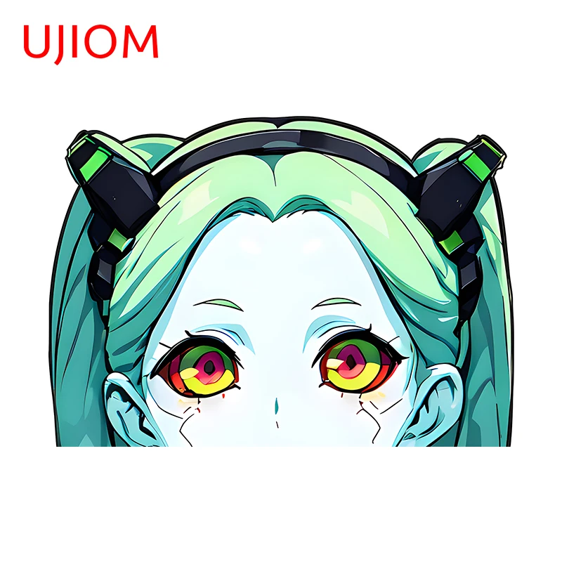 

UJIOM Peeker Rebecca Wall Sticker Lovely Cartoon Creative Trendy Edgy Graffiti Decal Creative Personality Amusing Wallpapers