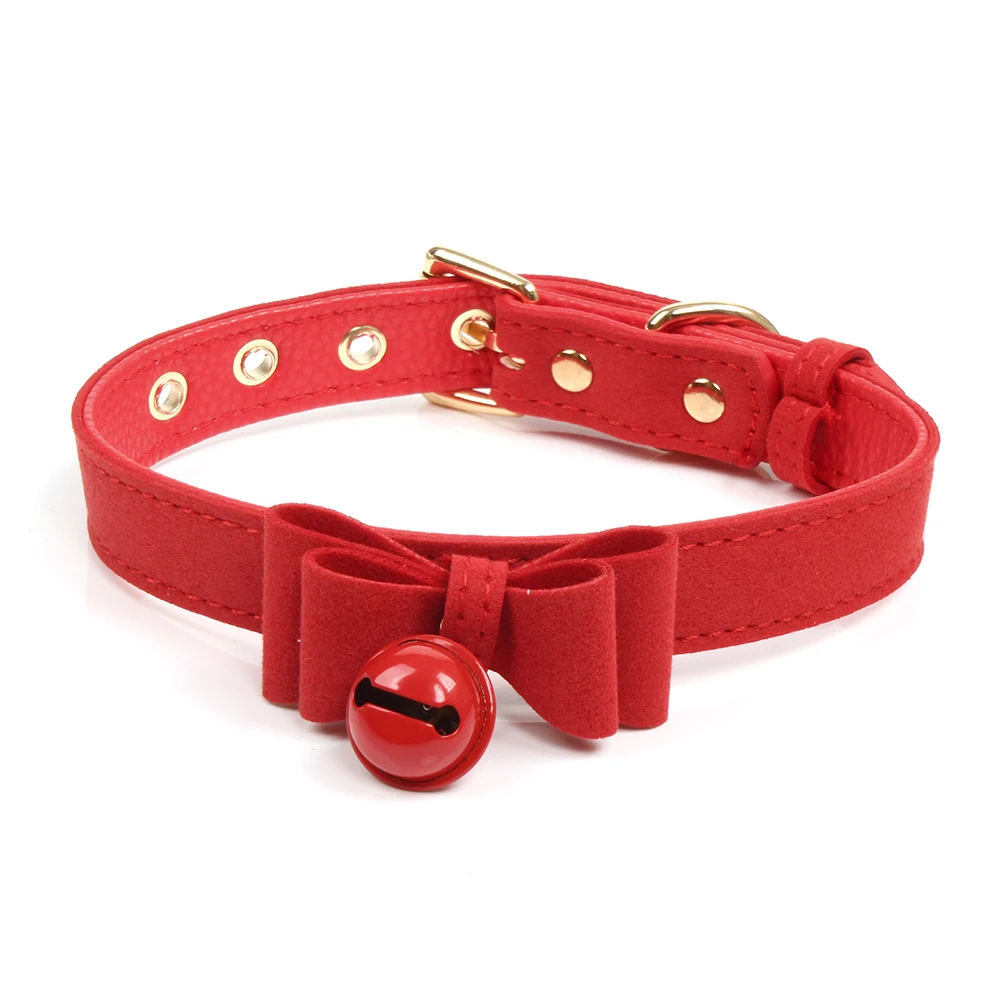 Gargantilla de campana pequeña para mujer, Collar de Cosplay de gato, accesorios Sexy, fetiche, herramientas de Cosplay Sexy, juegos de coqueteo para adultos, Collar esclavo