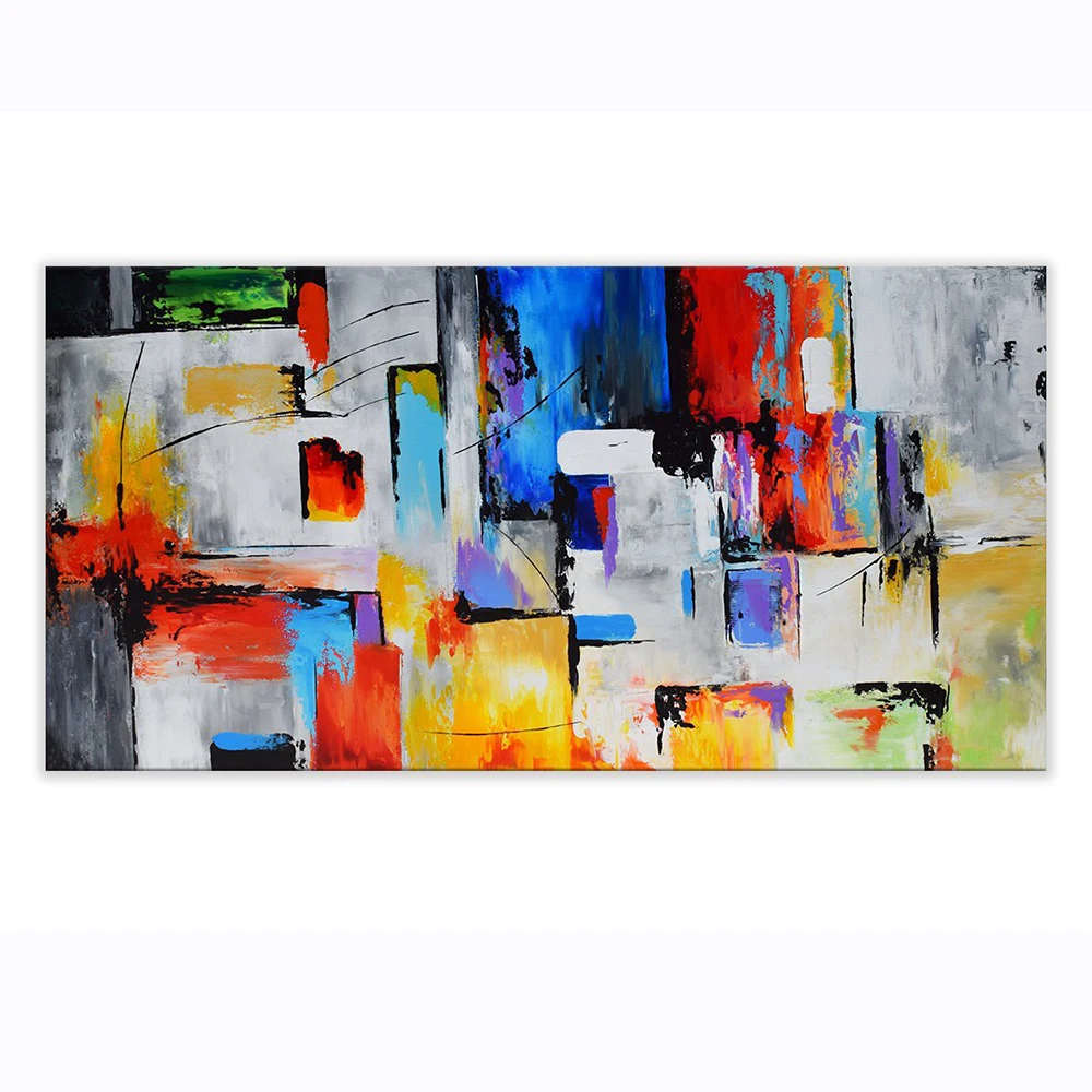 Handmade Abstract Color Painting Texture Canvas Painting Modern Abstract Wall Art Decoration Home For Living Room Decor Cuadros