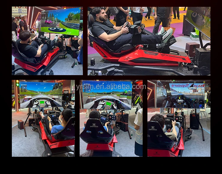 Coin-Operated G Force Feedback Turnkey Car Racing Simulator Cockpit Sim Racer Training Experience Machine
