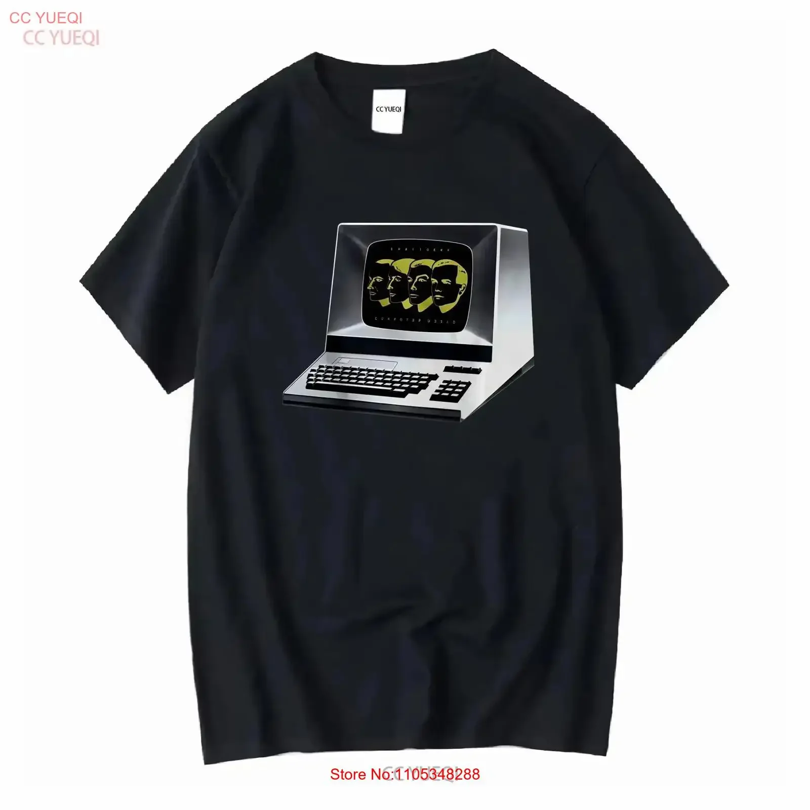 Computer World Kraftwerk T Shirt Florian Schneider Ralf Hutter Pocket Calculator vintage Washed Slightly Versatile graphic