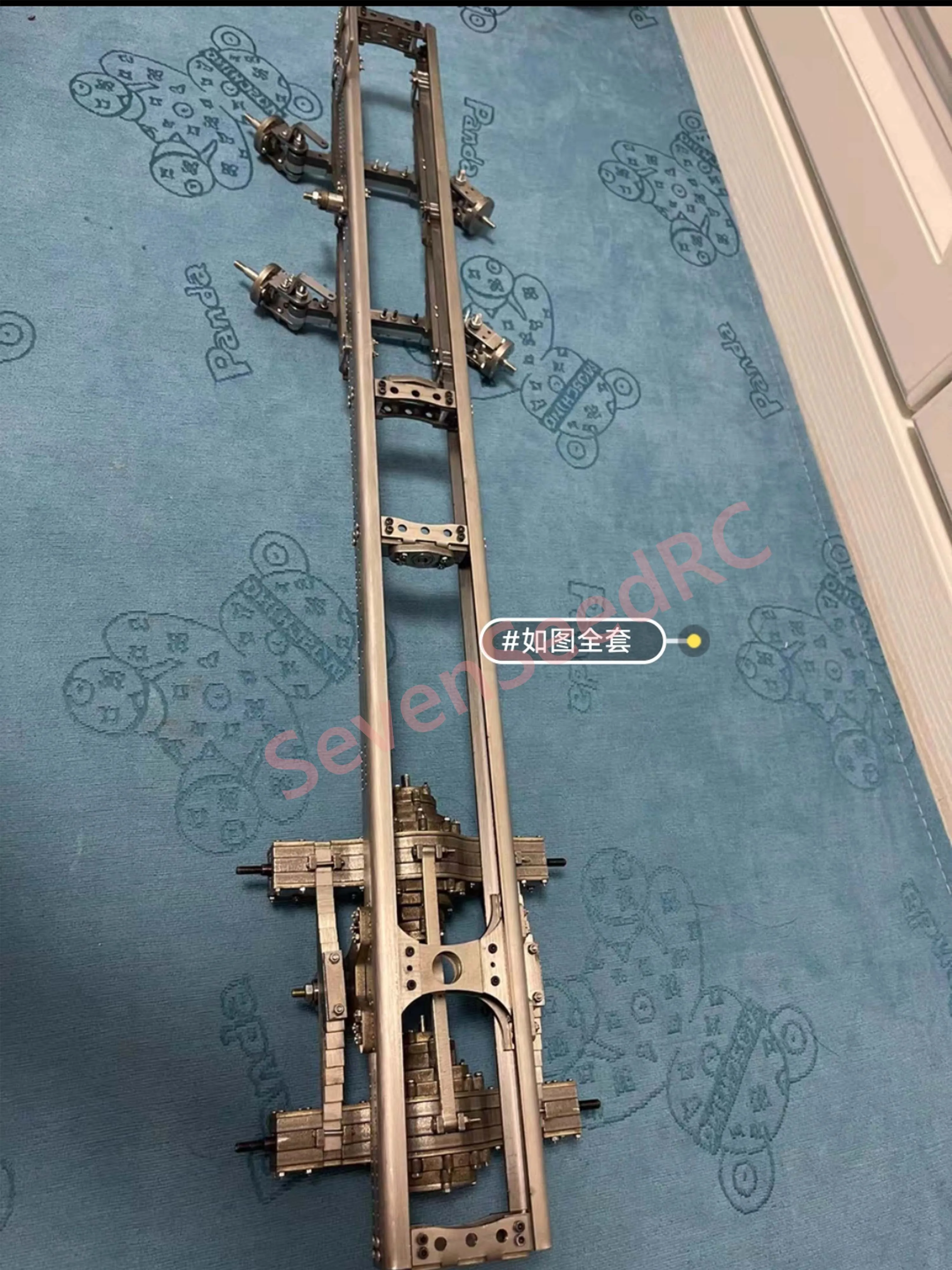 1/14 Scale Tamiya Truck Chassis Kit - Full 304 Stainless Steel, Upgraded Suspension, 4th Gen Axles - DIY Assembly Parts 2x8&4x8