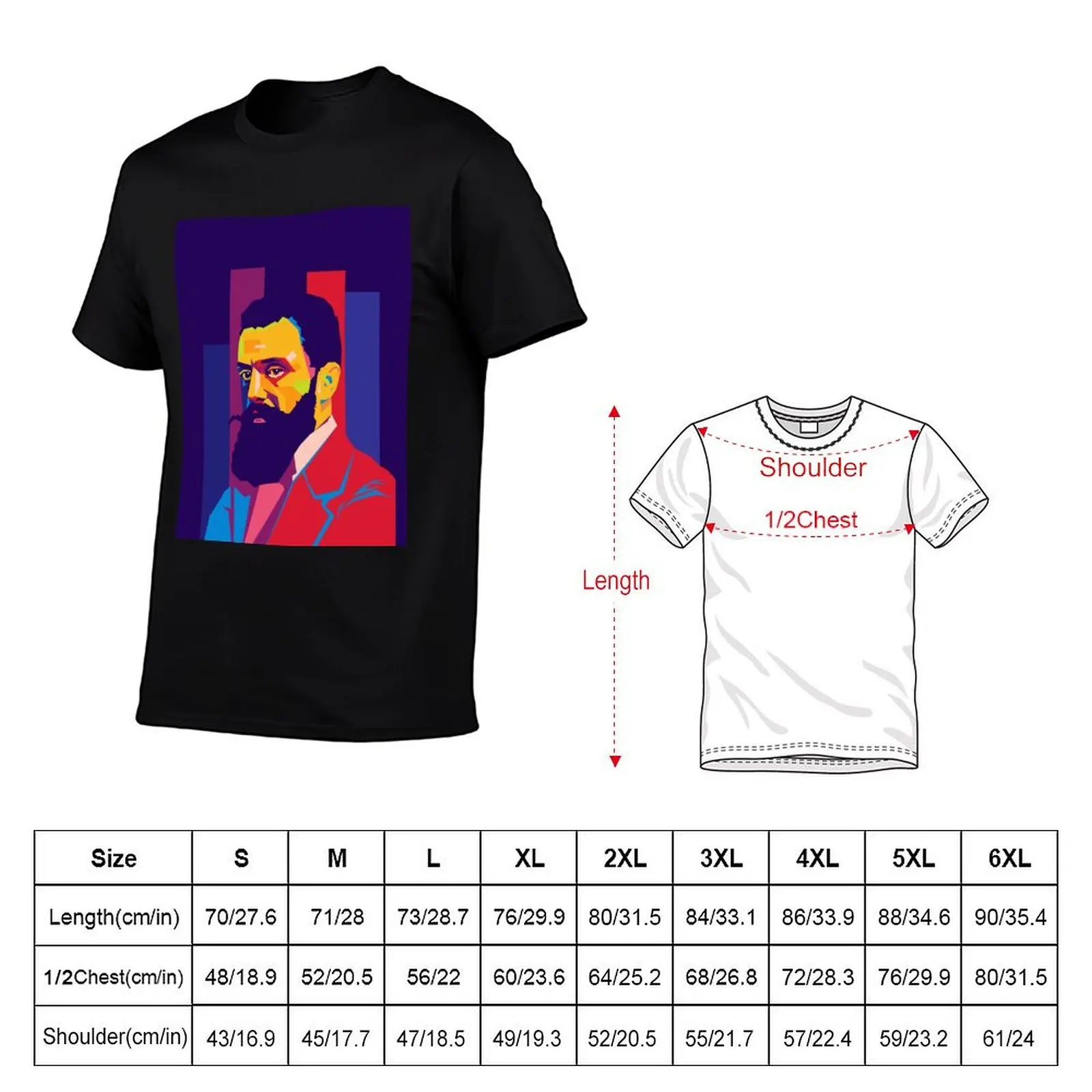 shirt personalised man t t for design t shirt cotton shirt Herzl T-Shirt WPAP Theodor man